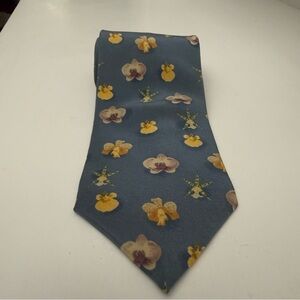 Duck Head Blue Tie with Floral Design